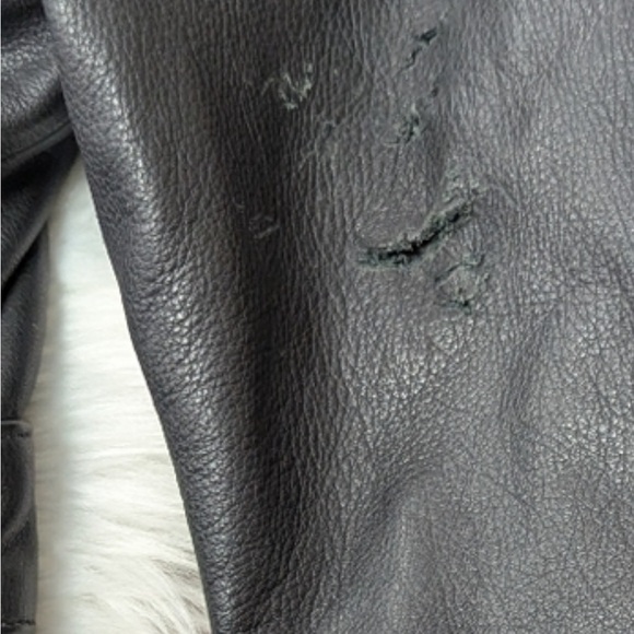 Harley-Davidson Black Leather Jacket with Studs and Fringe - Picture 10 of 11